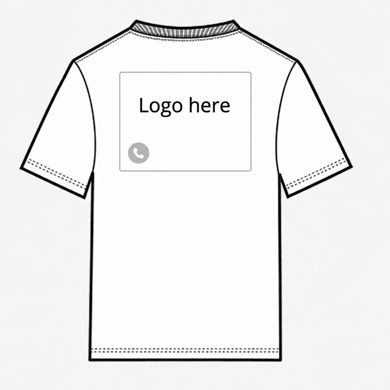 Back shirt placement guide