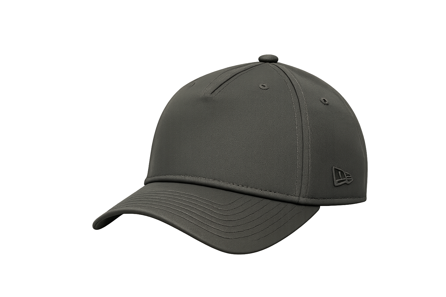Black embroidered front logo cap by Valle Branding