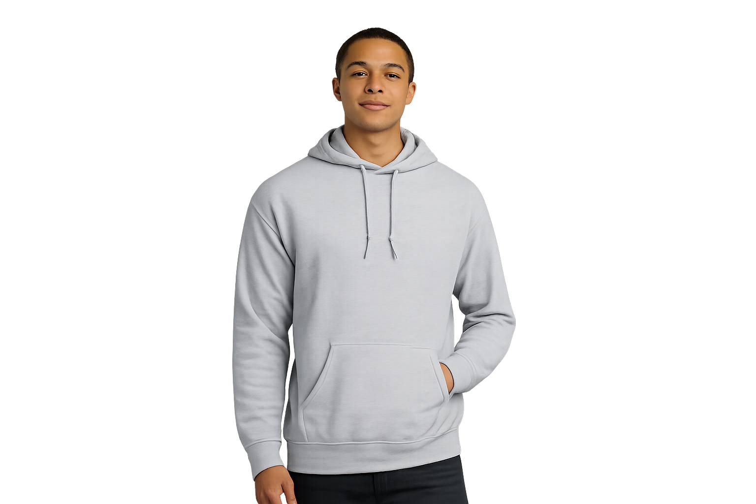 Gray custom printed hoodie with front and back design by Valle Branding
